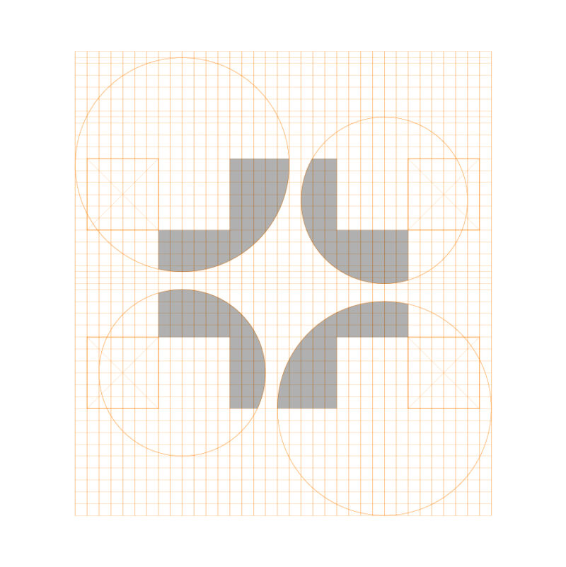 Grid design for logo