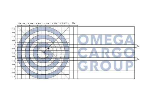 siatka znaku Omega Cargo Group