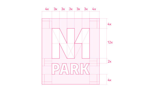 Logo N1 Park grid by Perform Brand Design